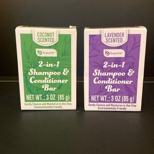 NIB b.pure 2 in 1 shampoo & conditioner bars